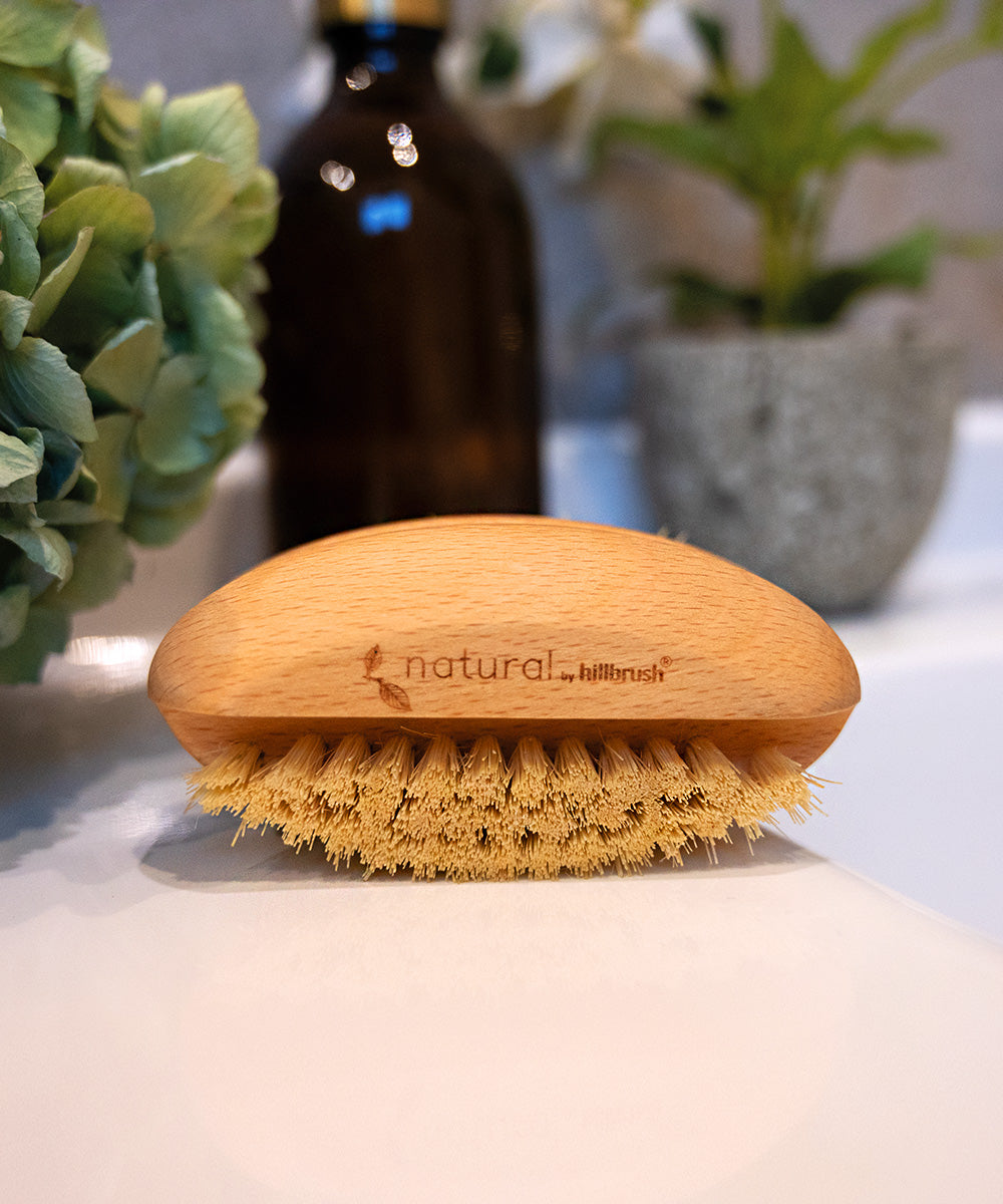 100% FSC Certified® Natural Nail Brush With Dual Fill - Stiff Tampico