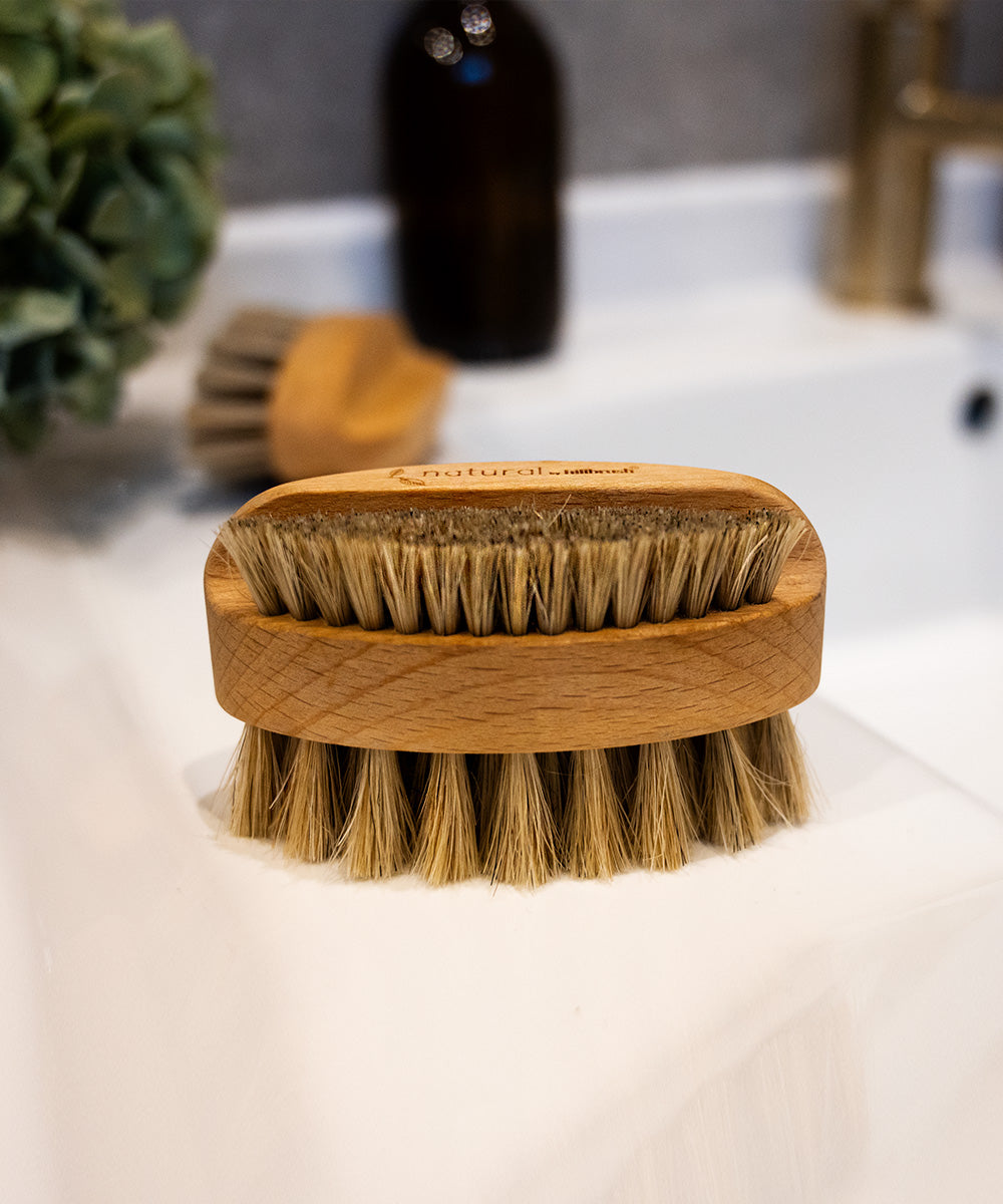 100% FSC Certified® Natural Nail Brush With Dual Fill - Soft Horsehair