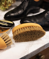 100% FSC Certified® Natural Large Shoe Shine Brush - Soft Horsehair