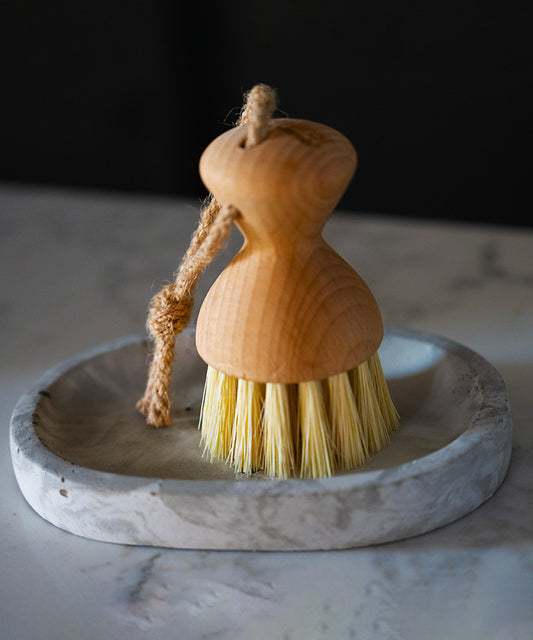 Natural Pot Wash & Scrub Brush - Stiff Tampico