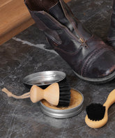 100% FSC Certified® Natural Dark Shoe Polish Applicator - Soft Natural Bristle