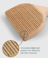 100% FSC Certified® Beechwood Natural Pet Hair & Lint Remover