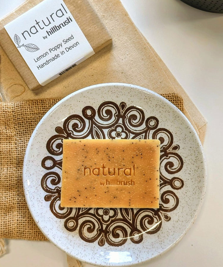 Natural Lemon Poppy Seed Soap Bar (100g)
