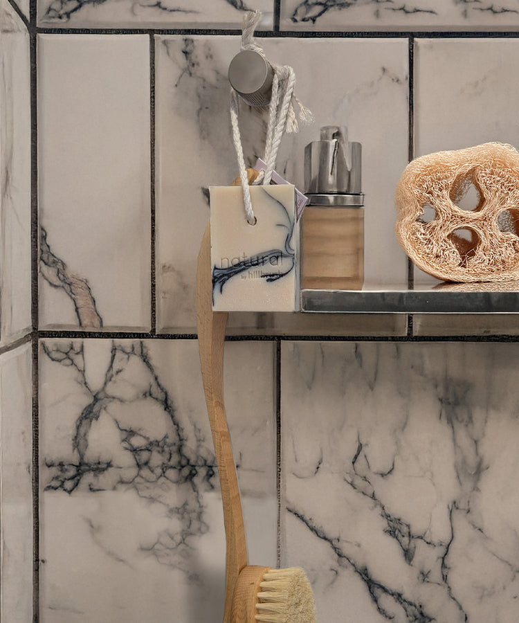 Natural Sandalwood & Bergamot Soap on a Rope (100g)