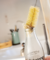 Natural Bottle & Tube Cleaning Brush – 50mm Diameter (Tampico & Cotton)
