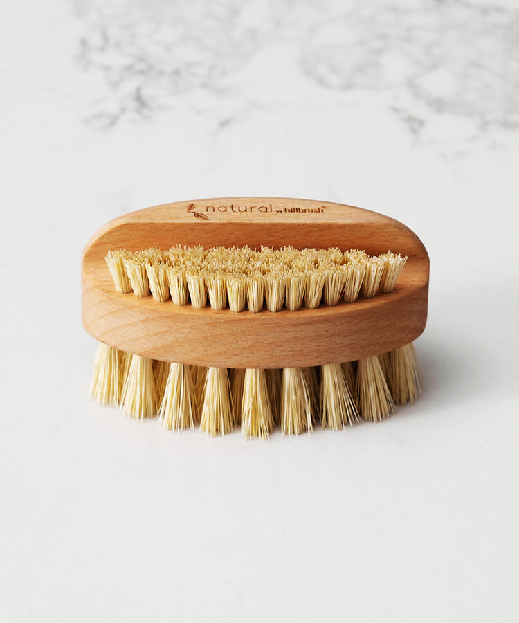 100% FSC Certified® Natural Nail Brush With Dual Fill - Stiff Tampico