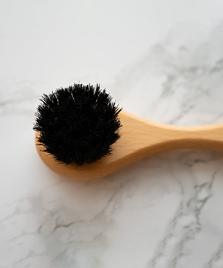 100% FSC Certified® Natural Shoe Polish & Shine Brush - Soft Horsehair