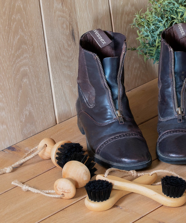 100% FSC Certified® Natural Shoe Polish & Shine Brush - Soft Horsehair