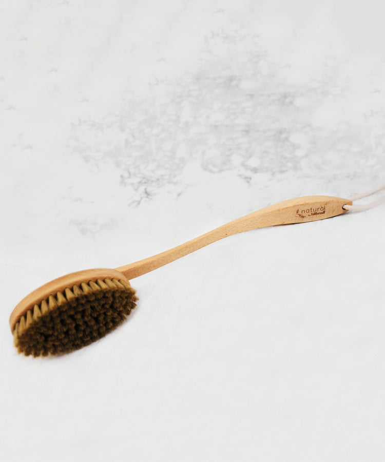 100% FSC Certified® Natural Long Handled Bath Brush - Soft