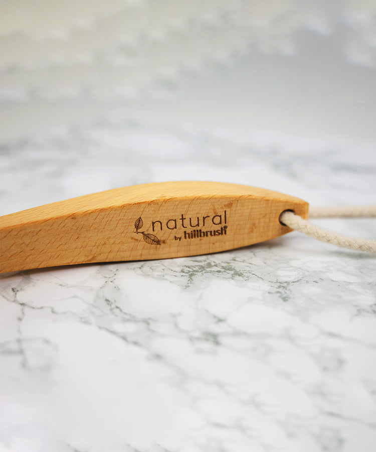 100% FSC Certified® Natural Long Handled Bath Brush - Stiff Tampico