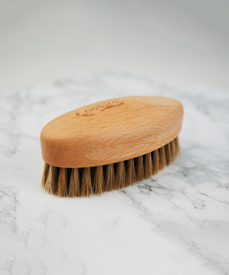 100% FSC Certified® Natural Large Shoe Shine Brush - Soft Horsehair