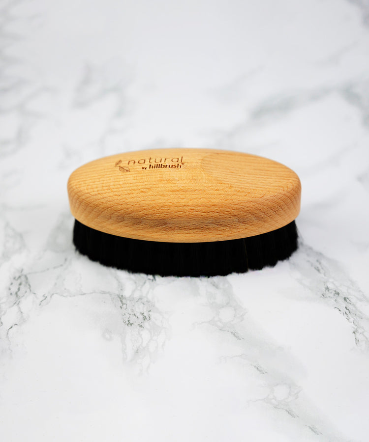 100% FSC Certified® Natural Large Dark Shoe Shine Brush - Soft Horsehair
