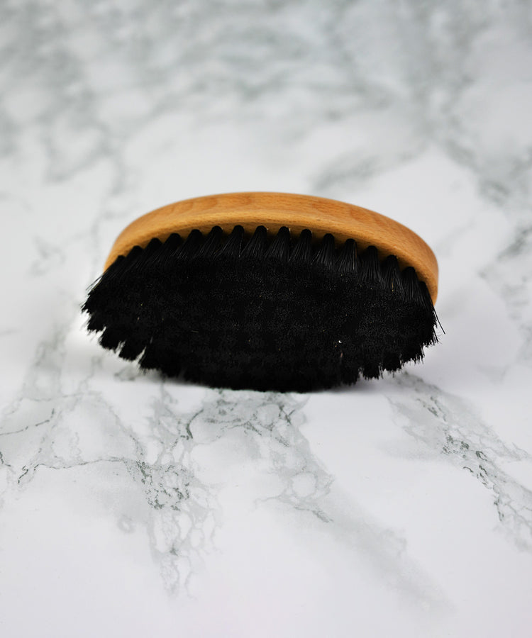 100% FSC Certified® Natural Large Dark Shoe Shine Brush - Soft Horsehair