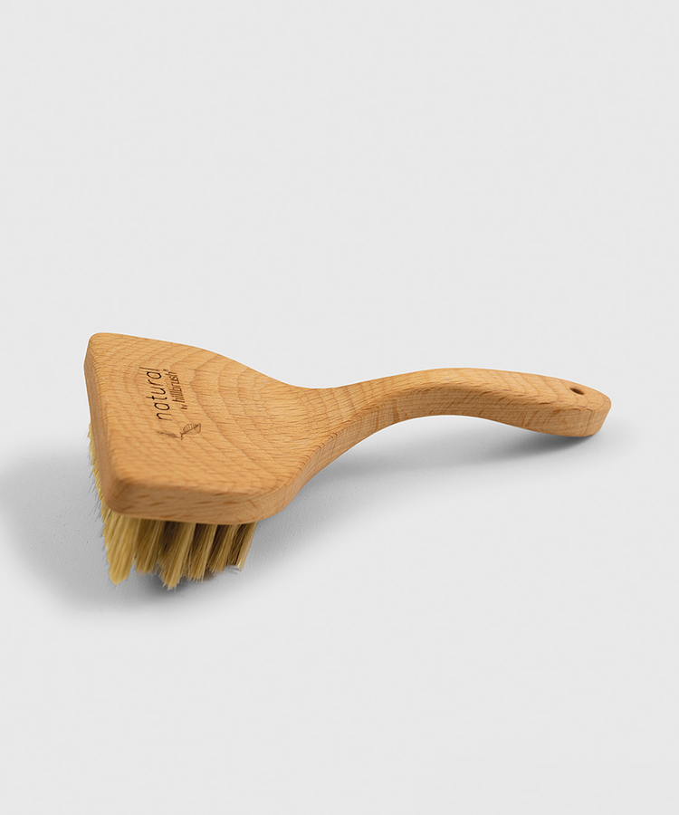 100% FSC Certified® Natural Angled Pet Grooming Brush - Soft Natural Bristle