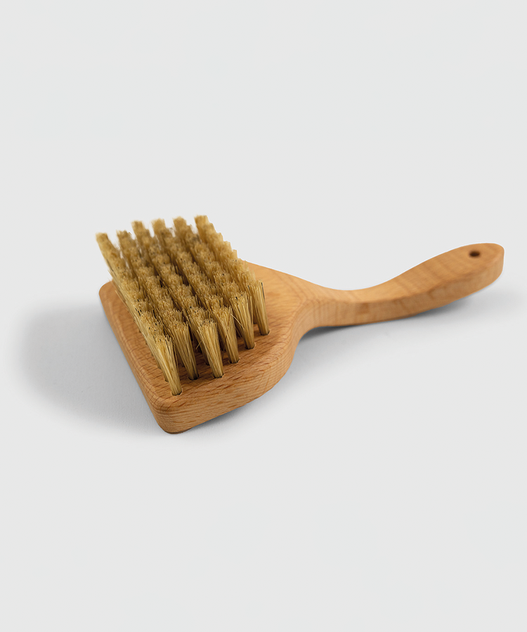 100% FSC Certified® Natural Angled Pet Grooming Brush - Soft Natural Bristle