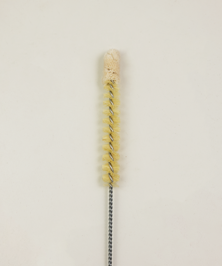 Natural Bottle & Tube Cleaning Brush – 10mm Diameter (Tampico & Cotton)