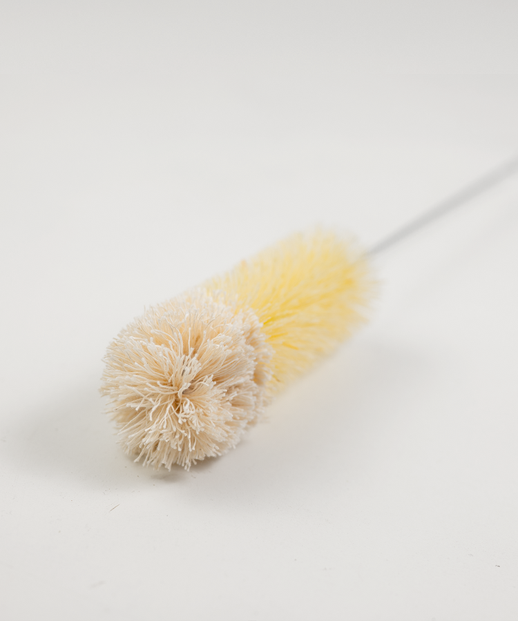 Natural Bottle & Tube Cleaning Brush – 20mm Diameter (Tampico & Cotton)