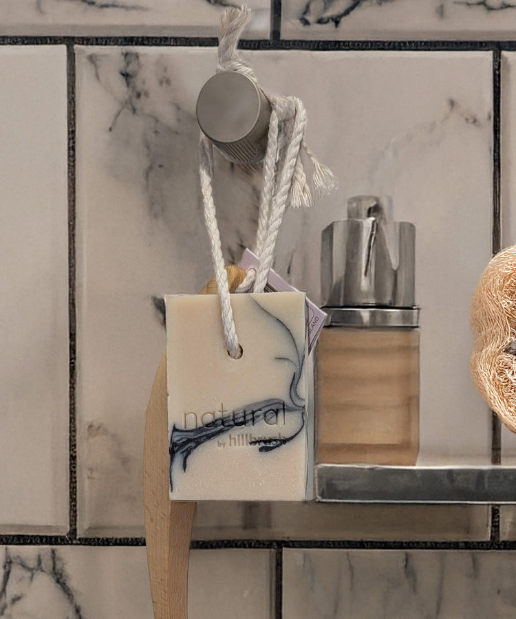 Natural Sandalwood & Bergamot Soap on a Rope (100g)