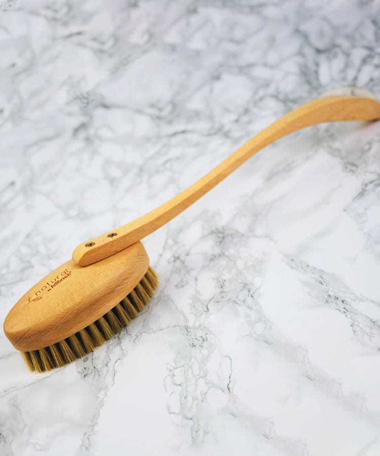 100% FSC Certified® Natural Long Handled Bath Brush - Soft